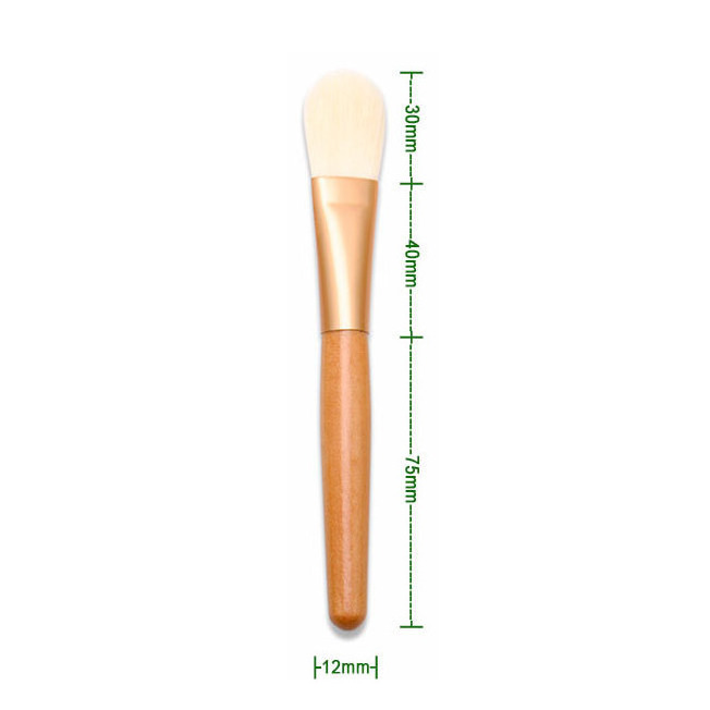 SAIYII Amazon Top Seller Wooden Handle Nylon Face Mask Brush Custom Logo Wood Facial Mask Brush Applicator For Clay Mask