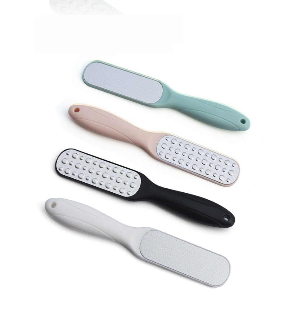 SAIYII Custom Logo Double Side Stainless Steel Foot File Pedicure Tools Professional Foot File Callus Remover For Feet