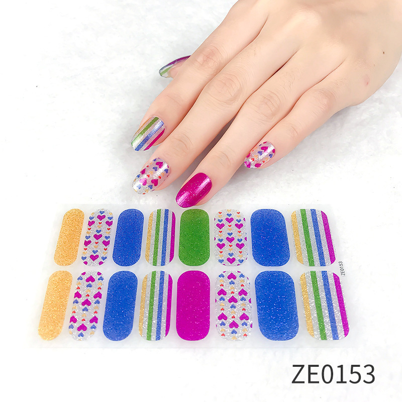 Nail Art Wraps In 3D Self Adhesive