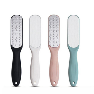 SAIYII Custom Logo Double Side Stainless Steel Foot File Pedicure Tools Professional Foot File Callus Remover For Feet