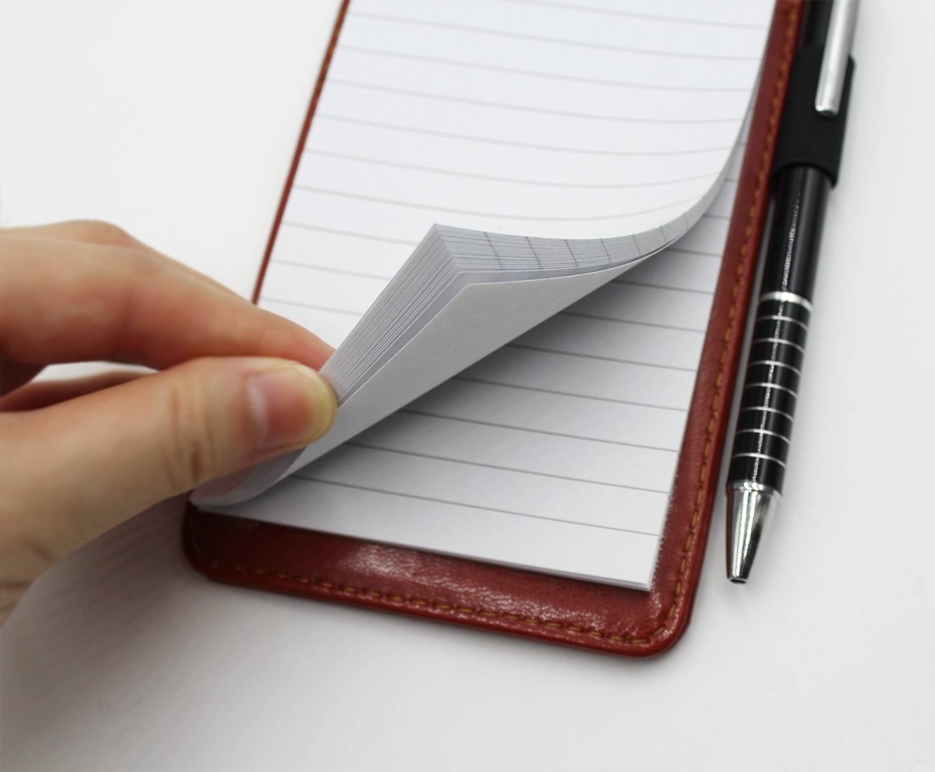 PU Leather Business Small Pocket Notebook Cover A7 Mini Notepad