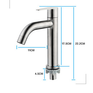 SKM faucet taps handle garden brushed ro shower swan wall stainless inch zinc bathroom handles wash beer washing two taps faucet