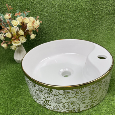 TORCH round basin countertop white luxury marble sink top price vessel oval trough washbasin ceramic water flower basin