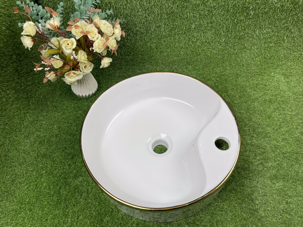 TORCH round basin countertop white luxury marble sink top price vessel oval trough washbasin ceramic water flower basin