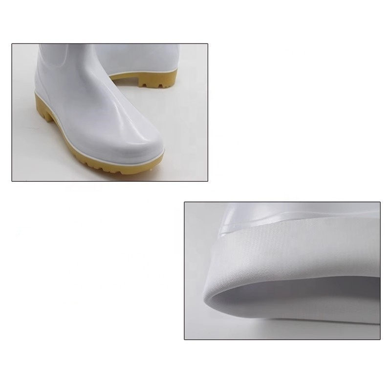 Shianku Sanitary White Boots Industrial Low Boots Work Boots For Men