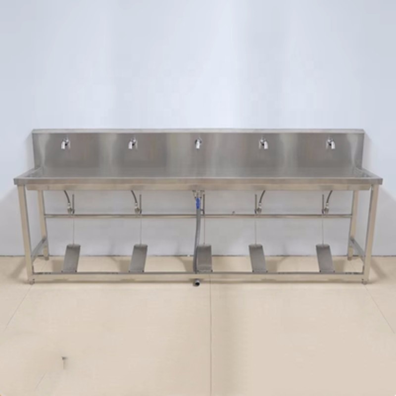 Shianku Food Grade Portable Hand Wash Sink Restaurant Sink Foot Switch Type Kitchen Sink Stainless Steel