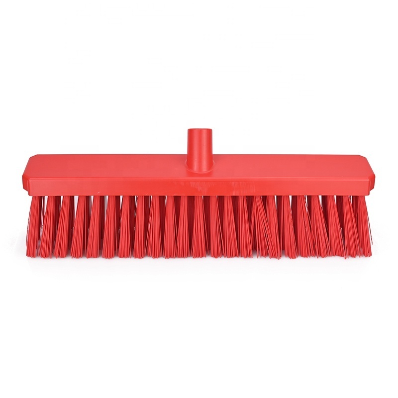 Shianku Food Grade Plastic Strong Broom Brush Cleaning Broom Brush Head With Handle For Cleaning