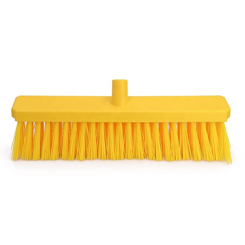 Shianku Food Grade Plastic Strong Broom Brush Cleaning Broom Brush Head With Handle For Cleaning