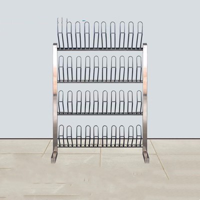 Shianku 304 Stainless Steel Shoe Rack Water Boots Rack Industrial Workshops Assembled Shoes Rack