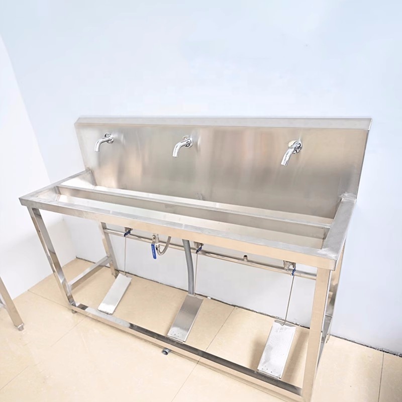 Shianku Food Grade Portable Hand Wash Sink Restaurant Sink Foot Switch Type Kitchen Sink Stainless Steel