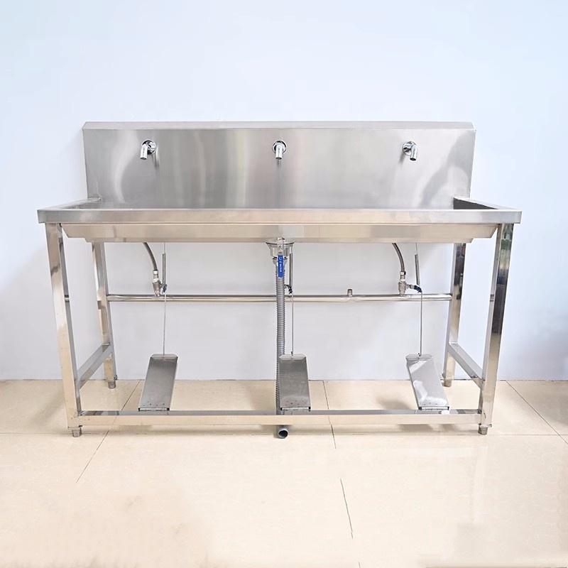 Shianku Food Grade Portable Hand Wash Sink Restaurant Sink Foot Switch Type Kitchen Sink Stainless Steel