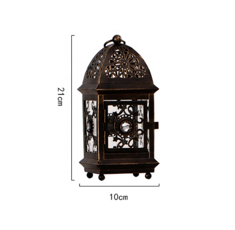 industrial vintage retro Antique iron metal glass chargeable candle night rustic LED bedside desk Bedroom reading table Light