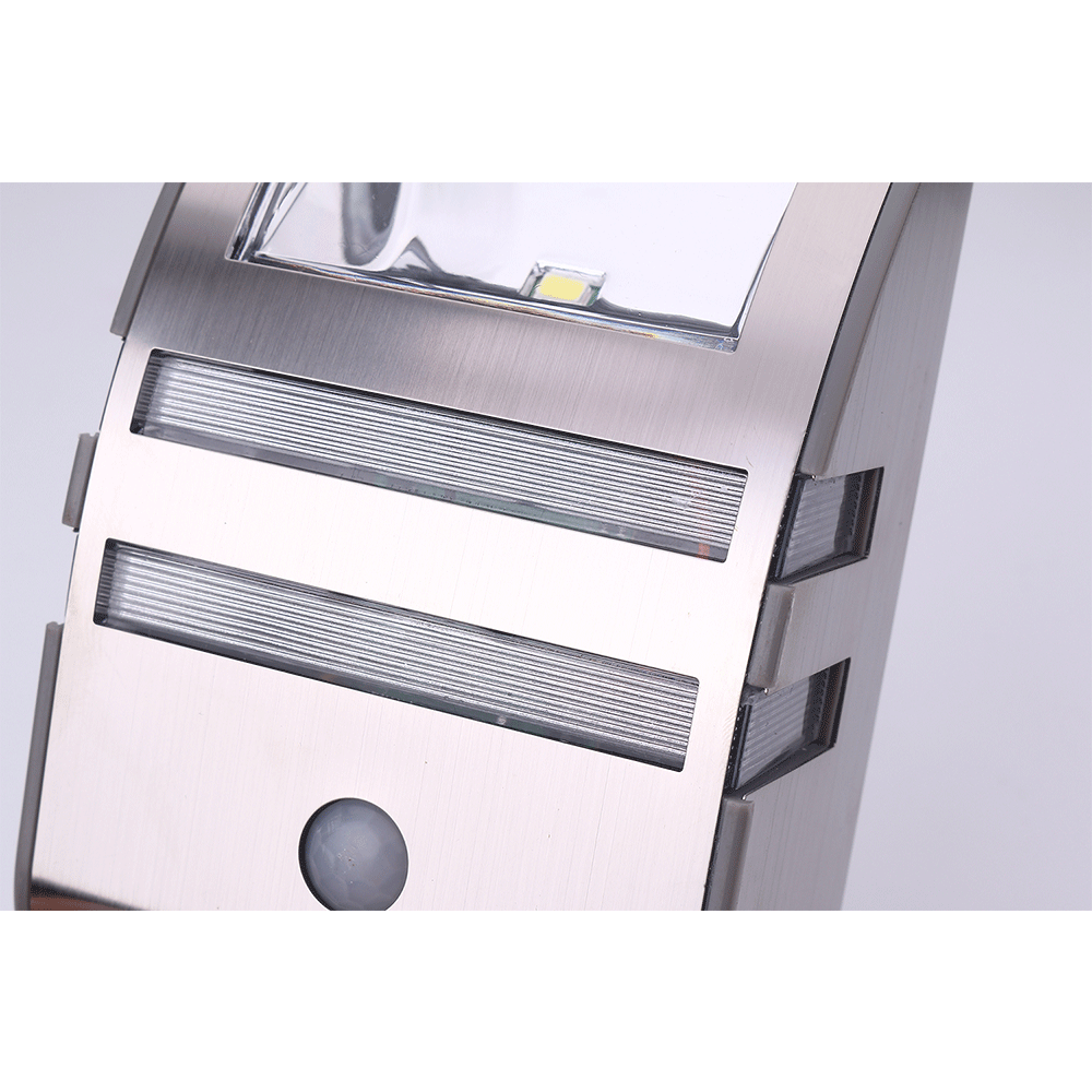 New Bestseller yard garage wall mounted stainless steel emergency garden lamp LED solar pir motion sensor wall light