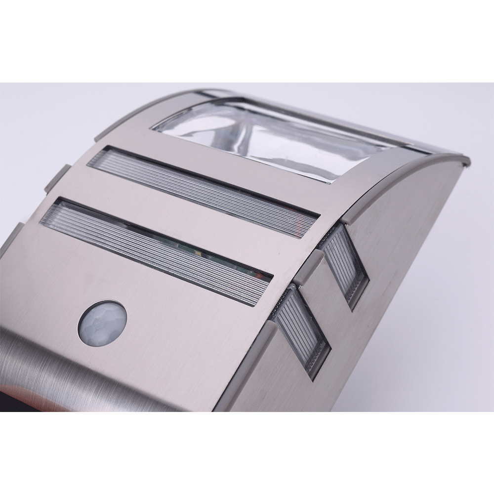 New Bestseller yard garage wall mounted stainless steel emergency garden lamp LED solar pir motion sensor wall light