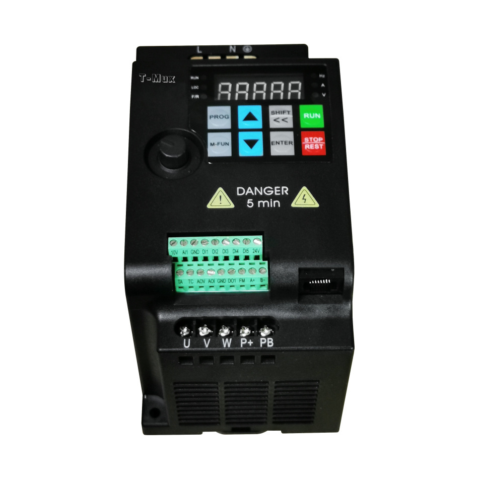 220v 2.2kw Vector Inverter VFD Frequency Converter 3 Phase Variable Frequency Drive Motor Speed Control