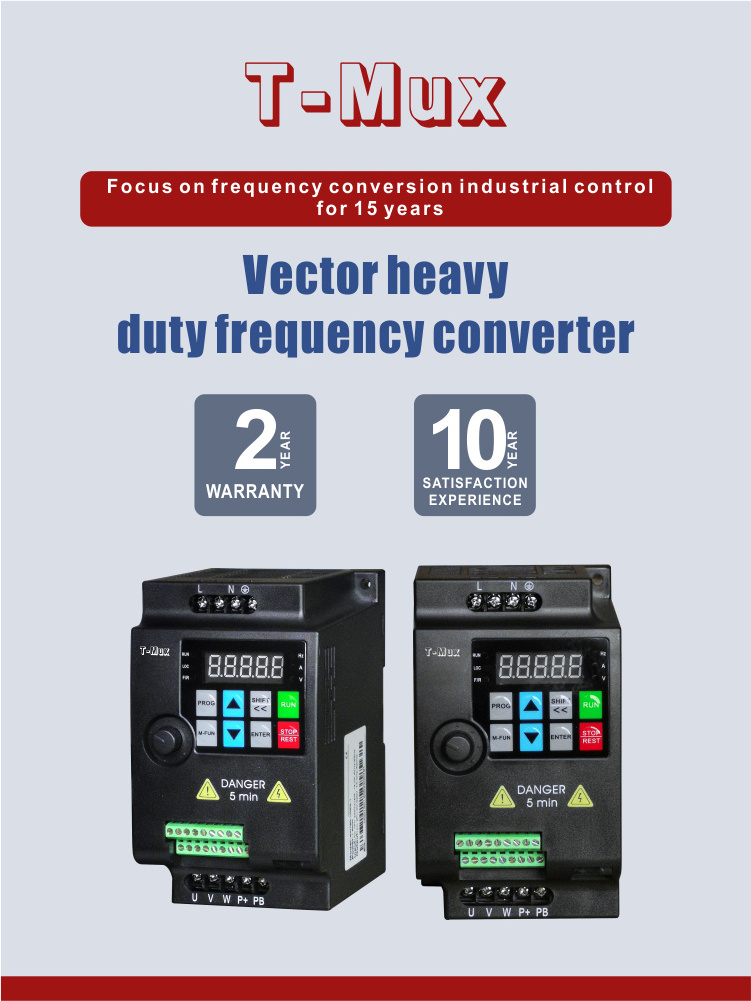 220v 2.2kw Vector Inverter VFD Frequency Converter 3 Phase Variable Frequency Drive Motor Speed Control