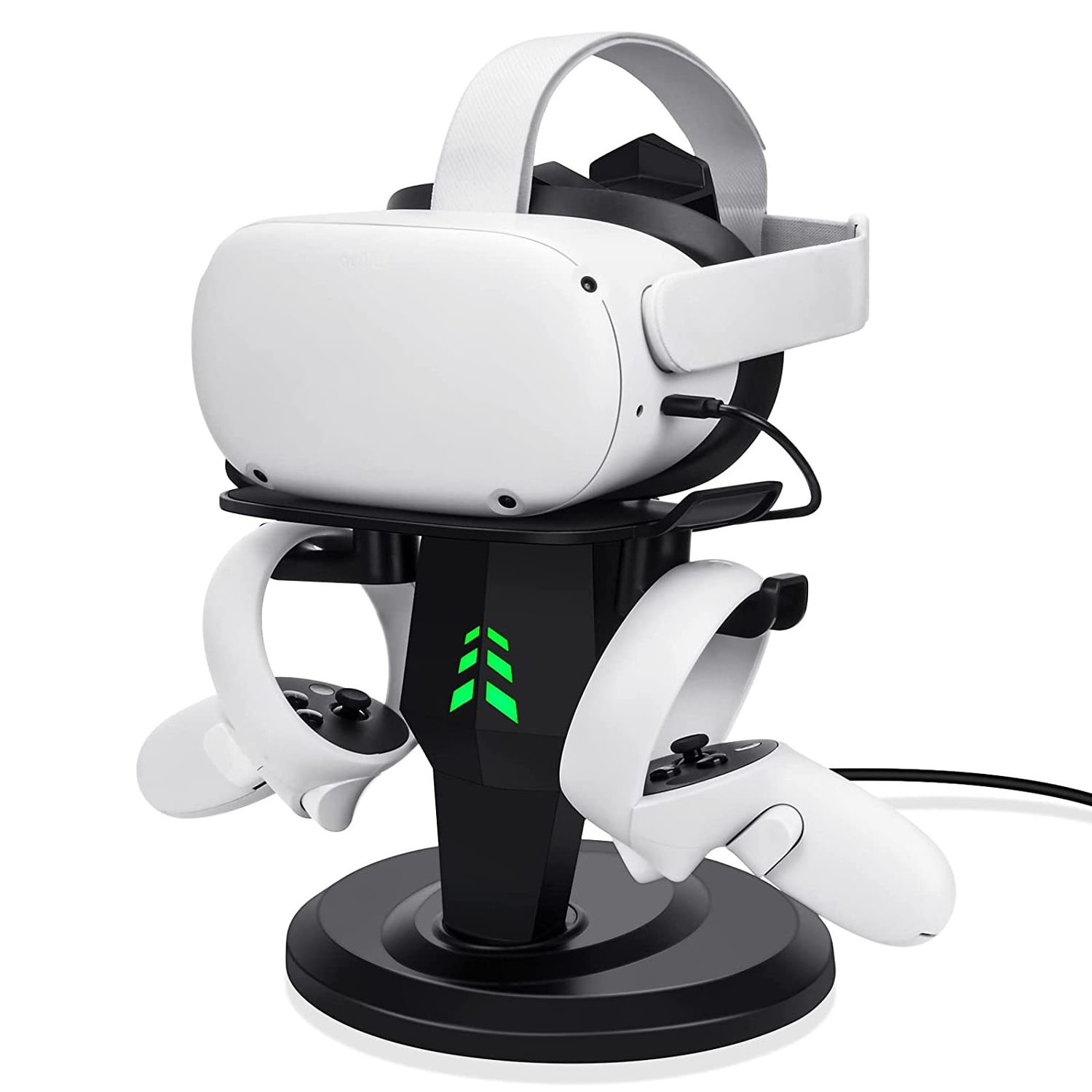 Headset Charging Dock VR Stand Accessories Black ABS Plastic Snow Motorcycle for Oculus Quest 2,for Oculus Quest 1 Vr Dino Book