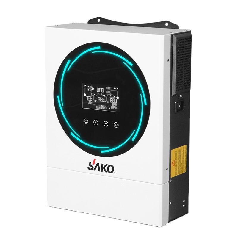 Sako Sunon IV 24V 4Kw 48V 6Kw 3KW 5Kw Dual MPPT Off Grid Inverters Charger Power Pure Sine Wave Hybrid Solar Inverter