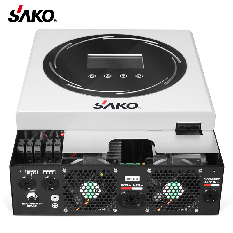 Sako Sunon IV 24V 4Kw 48V 6Kw 3KW 5Kw Dual MPPT Off Grid Inverters Charger Power Pure Sine Wave Hybrid Solar Inverter