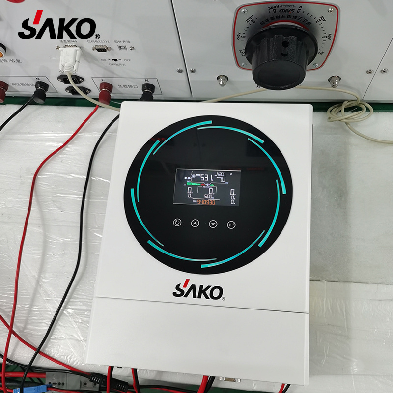 Sako Sunon IV 24V 4Kw 48V 6Kw 3KW 5Kw Dual MPPT Off Grid Inverters Charger Power Pure Sine Wave Hybrid Solar Inverter