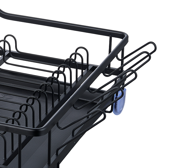 Hot Sale Rustproof Aluminum Kitchen Dish Rack Plates Holder Sink Dish Drainer Kitchen Dryer