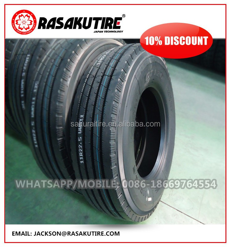 Size 245/70R19.5 265/70R19.5 New product Chinese famous brand container truck tire for sale