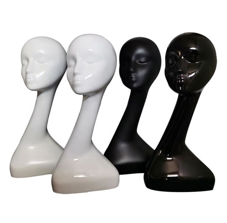 Realistic Big Abstract Head Mannequin Head With Stand Without Hair Training Advance Mannequin Practice Head For Wigs Bald Model