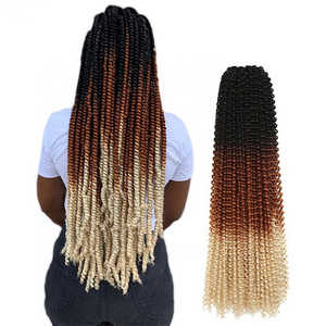 Wholesale Kinky Crochet Braid Hair Natural Hair Extension Crochet Braids Synthetic Dreadlock Crochet Bulk Hair Twist For Women