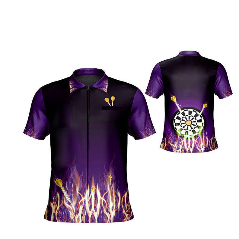 High Quality Custom Team Dart Sport Shirt for Men Personalised Design with Button Up OEM Service Available Model YE-SJ-DJ-6017