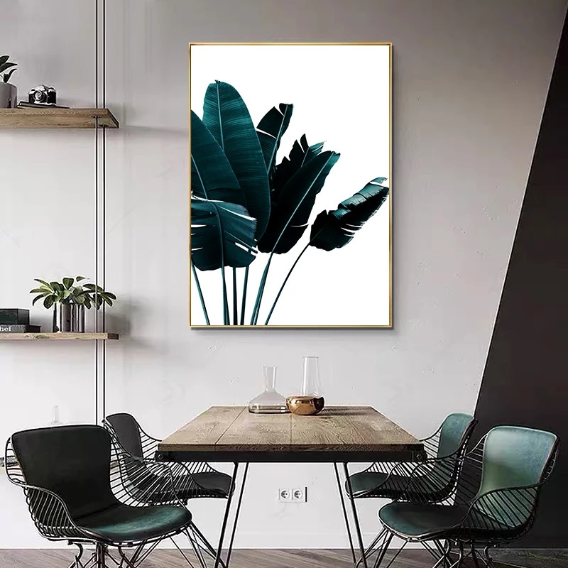 Room Decor Posters Plant Leaves Canvas Painting Palm Tree Leaf Wall Art Nordic Mural Art Prints