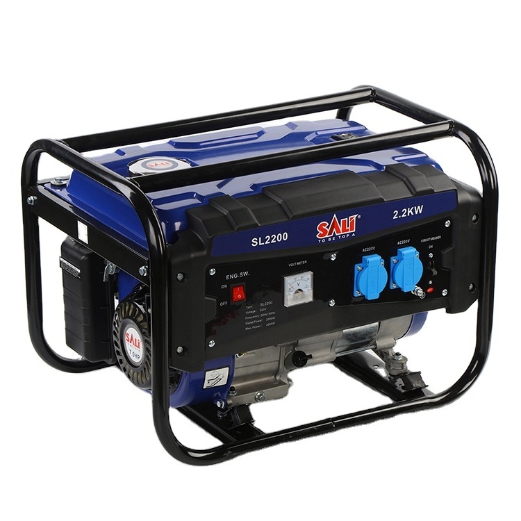 SALI Chinese factory high end cheapest portable silent gasoline generator set 220V 7.0HP 4 strokes generators