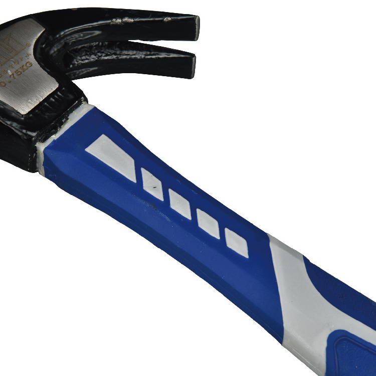 SALI Claw hammer 0.25kg 250g Multifunctional hammer 5# carbon steel head with double Fibreglass Shaft PP+TPR handle