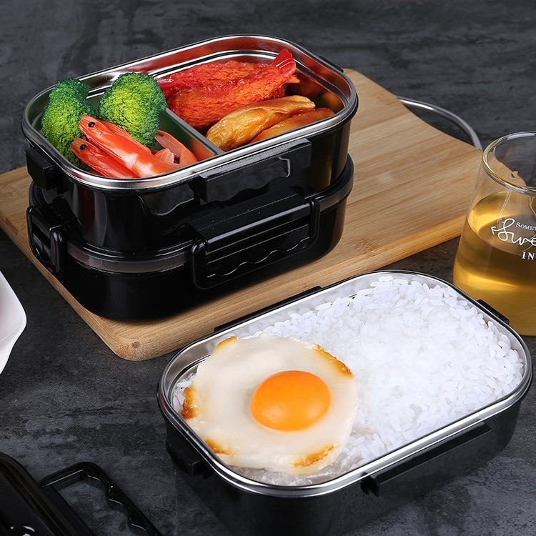 2024 Tableware Lunch Box for Kids School Children SUS304 Stainless Steel Bento Box Japanese Office Worker Portable Lunchbox