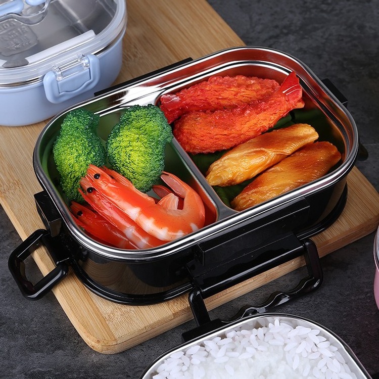 2024 Tableware Lunch Box for Kids School Children SUS304 Stainless Steel Bento Box Japanese Office Worker Portable Lunchbox