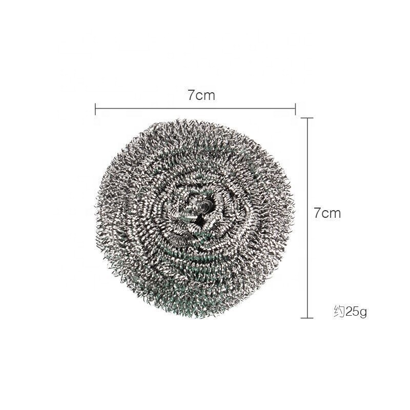 2023 Stainless Steel Wire Brushes Ball Cleaning Household Kitchen Dishwasher Wire Brush Cleaning Ball Sticky