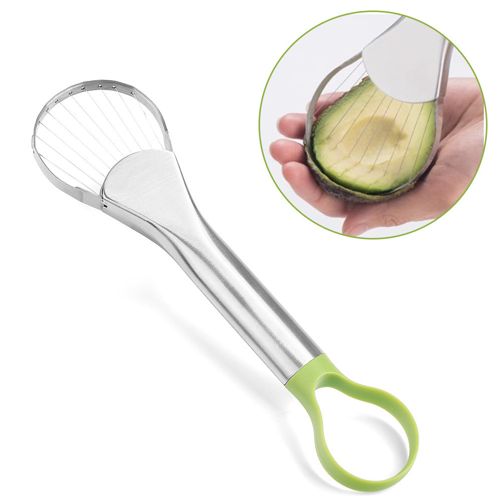 2023 New Stainless Steel Avocado Slicer 3-in-1 avocado slicer Kitchen Tools Promotion