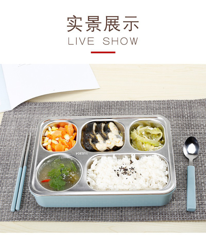 Eco Friendly One Layer Stainless Steel Bento Home Goods Lunch Boxes with 1-3L Wholesale Tiffin Circular