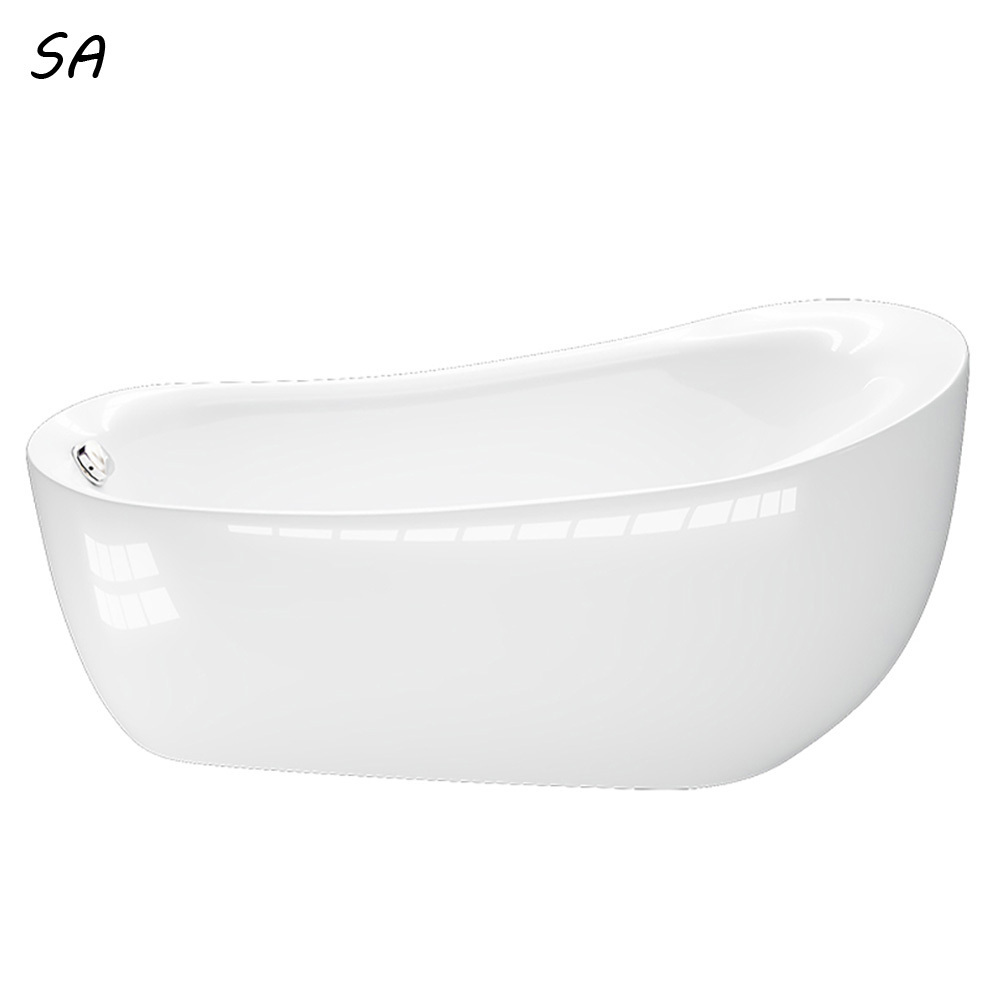 Hot Selling Indoor  Alone Whirlpool Acrylic Spa Hot Tub with  backrestTub Hydro Massage Bathtub