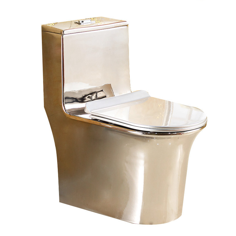 Hot Sale Good Quality Custom Logo One Piece Color Gold Toilet for Sale Factory Direct Price Washdown Wc Ceramic Toilet Seat