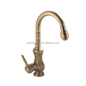 Hot selling retro creative copper antique water basin faucet  hot and cold bathroom faucet