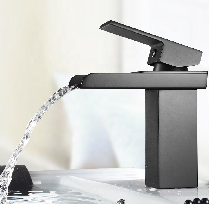 Modern Luxury Bathroom Faucet Mixer Makeup Table Black Copper High Quality Wash Basin Sink Faucet Bathroom Faucet