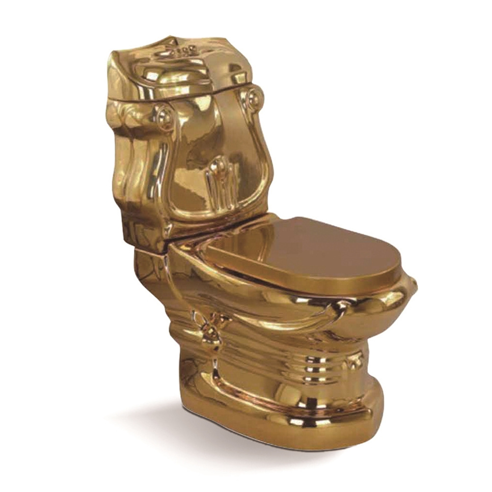 Hot Sale Good Quality Custom Logo One Piece Color Gold Toilet for Sale Factory Direct Price Washdown Wc Ceramic Toilet Seat