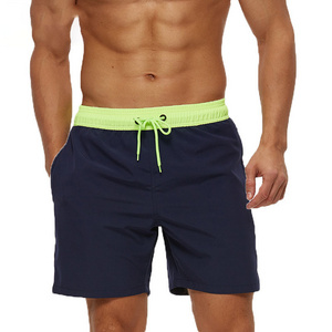 Summer Workout Sweat Gym Shorts Men Plain Casual 5 Inch Four-way Stretch Sports Beach Shorts with Zipper Pocket