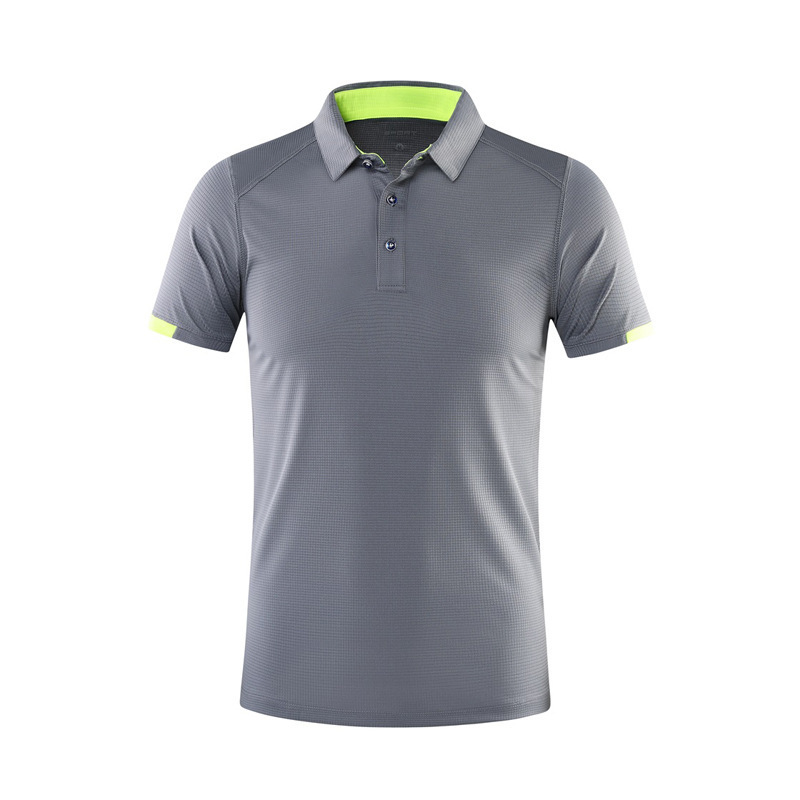 Custom Logo 180 GSM Quick Dry Moisture Wicking Collar Shirts Fitted Running Polyester Tennis Golf Polo T Shirts For Men