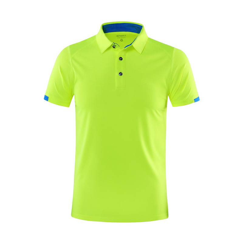 Custom Logo 180 GSM Quick Dry Moisture Wicking Collar Shirts Fitted Running Polyester Tennis Golf Polo T Shirts For Men