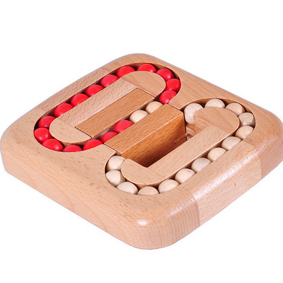 Maze Racers, Wooden Maze Game Puzzle for Kids, Planar Ball Wooden Toy Luban Lock Unlock Game