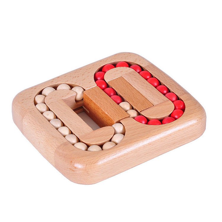 Maze Racers, Wooden Maze Game Puzzle for Kids, Planar Ball Wooden Toy Luban Lock Unlock Game