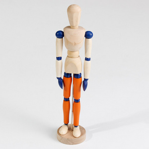 Wood 4.5" 5.5" 8" 12" - Artist Drawing Manikin Articulated Mannequin with Base and Flexible Body - Perfect for Drawing The Human