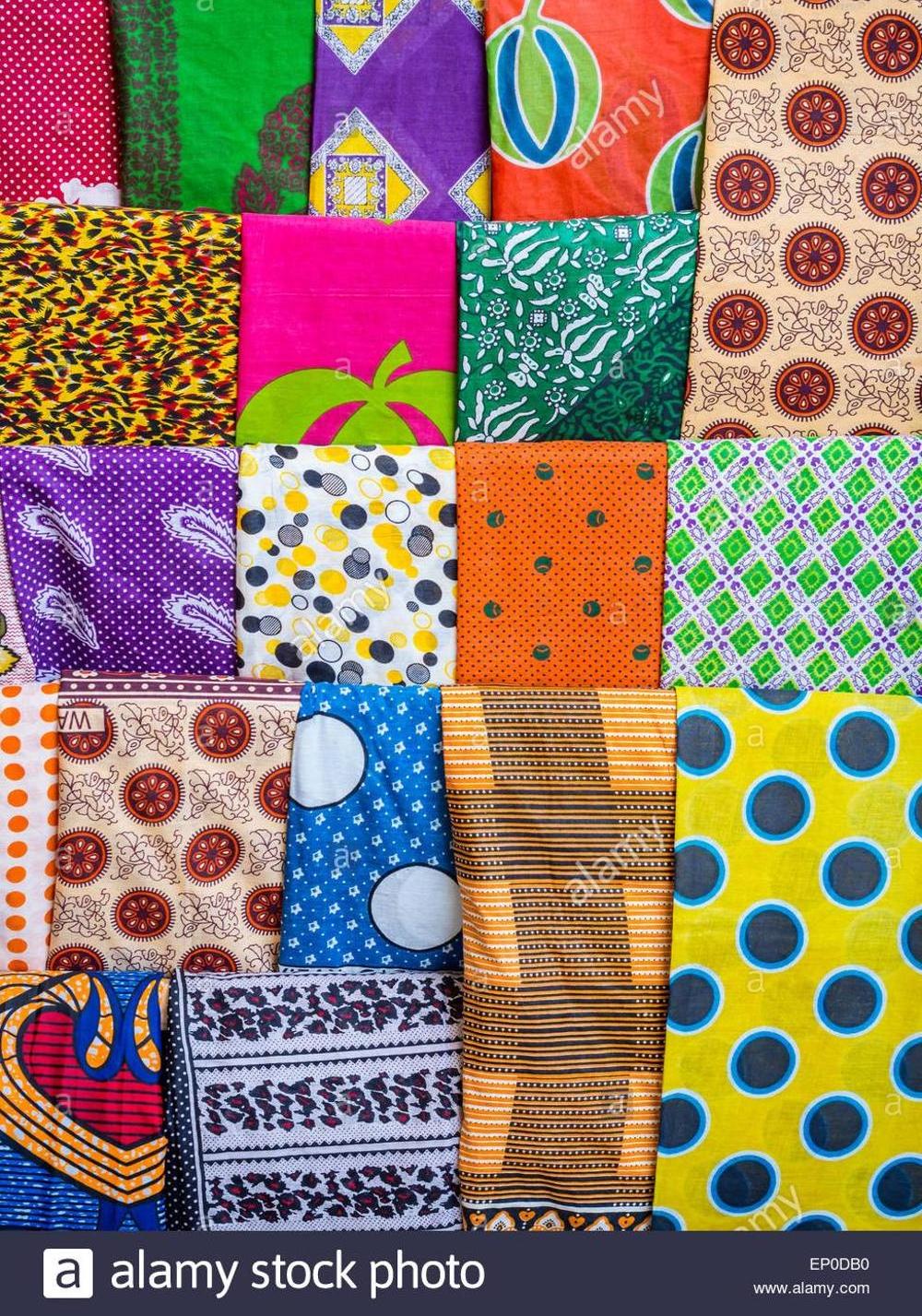 African Cotton Printed Fabric Khanga Kitenge