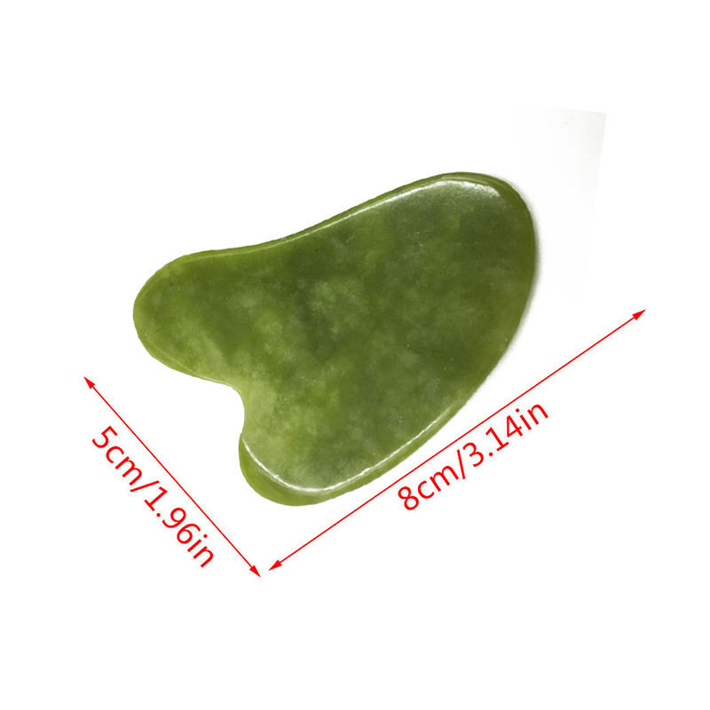 Manufacturer Guasha Board Stone Gua Sha Set Jade Massager / Jade Roller Guasha Gua Sha Tools Facial Neck Massage 8cm*5cm*4mm 35g